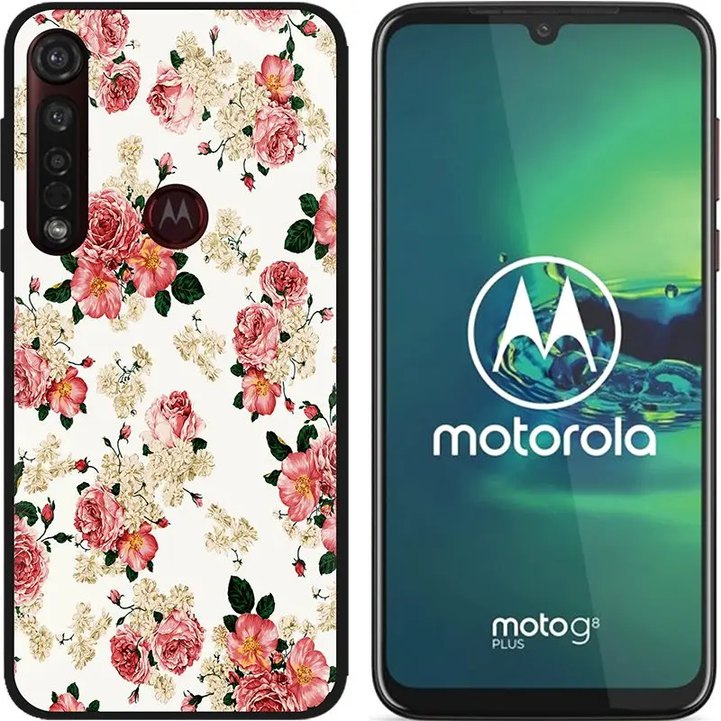 Бежевый Чехол для Motorola Moto G8 Plus, мягкий матовый чехол с милыми животными и цветочным мрамором для Moto G8 play one macro, силиконовый чехол для телефона s - Цвет: Бежевый