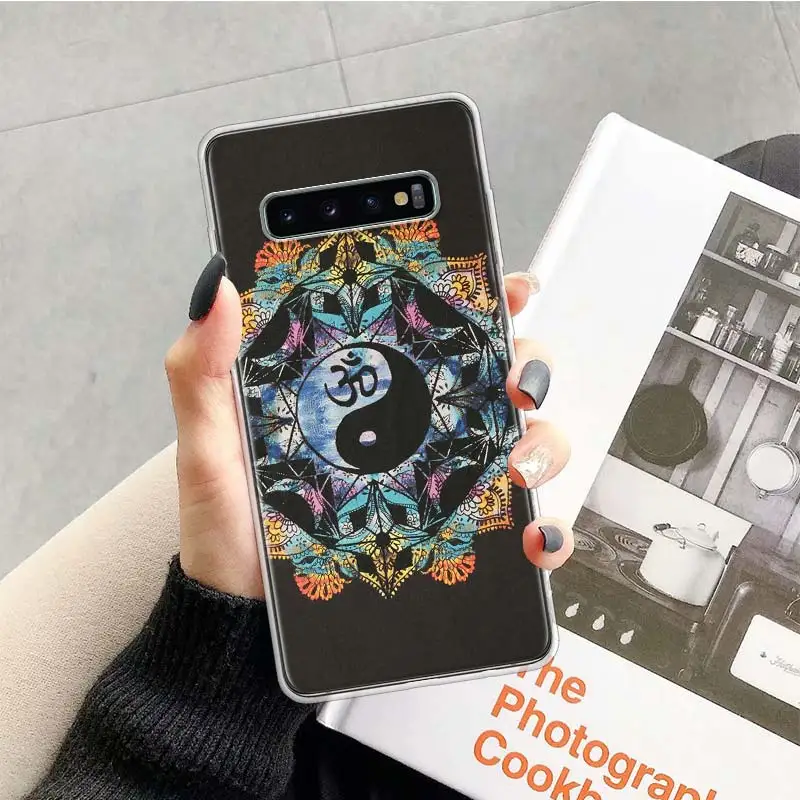 Чехол для телефона Aum Om Yoga Samsung Galaxy S20 FE S21 Ultra S22 Plus S10 Lite S9 S8 J4 J6 J8 + мягкий чехол |