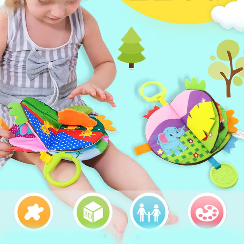 

Baby Educational Toys Cloth Book Rustling Coloring Early Learning Toys For Children Toddler Toys 0 12 24 Months Hanging Baby Toy