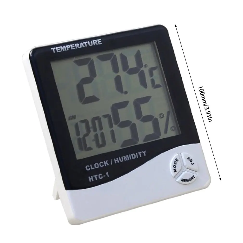

Thermometer Humidity Monitor Digital Hygrometer Thermometer Temperature Humidity Gauge Meter with LCD Screen for Home Office