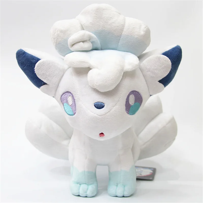 30cm Ice Vulpix Детектива Пикачу Jigglypuff чармандер Сквиртл плюшевые игрушки мягкие милые захватные машины куклы для детей Забавный подарок - Цвет: 30cm Ice Vulpix