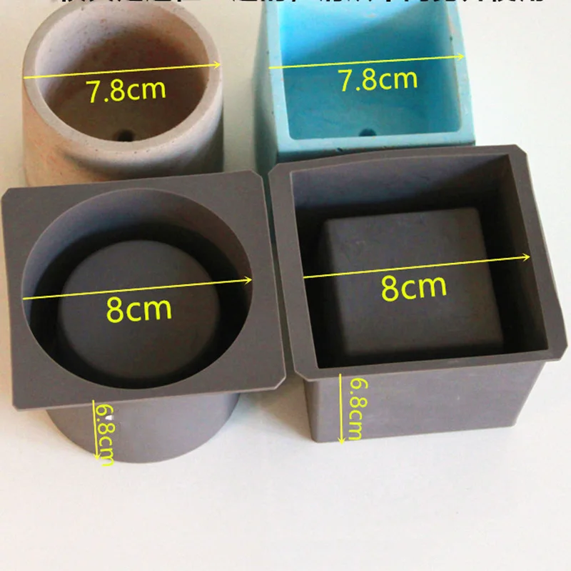 

Molds for Concrete Flower pot ,Cement Molds Succulent Plants Pot Mold Concrete Planters Molds