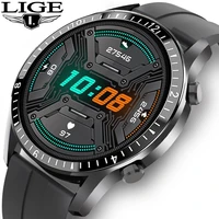 lige bluetooth phone smart watch men waterproof sports fitness watch health tracker weather display 2020 new smartwatch woman