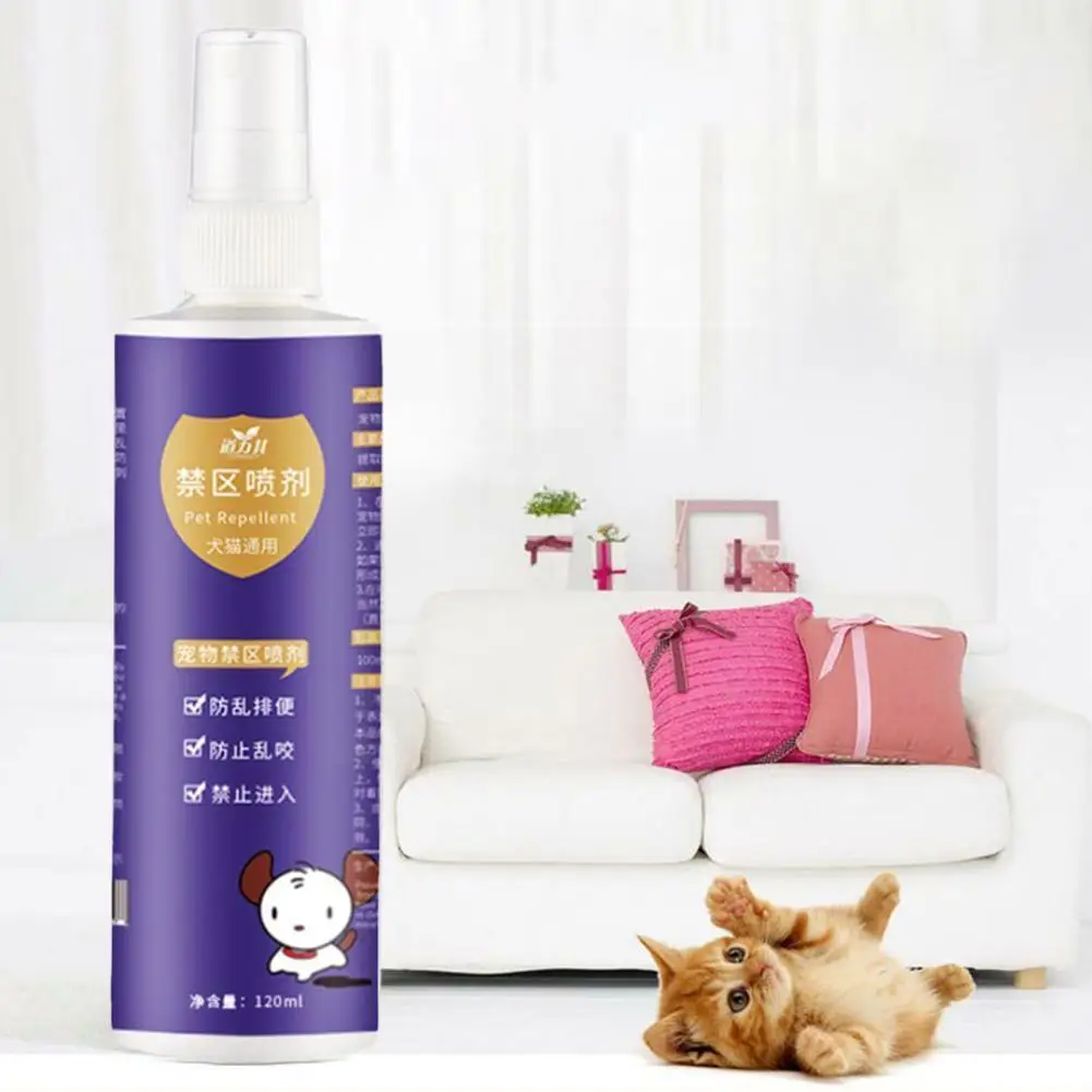 

120ml Cat Scratch Deterrent Spray Natural No Stimulation Effectively Stop Cats From Scratching Furniture Cat Products For P I2Y2