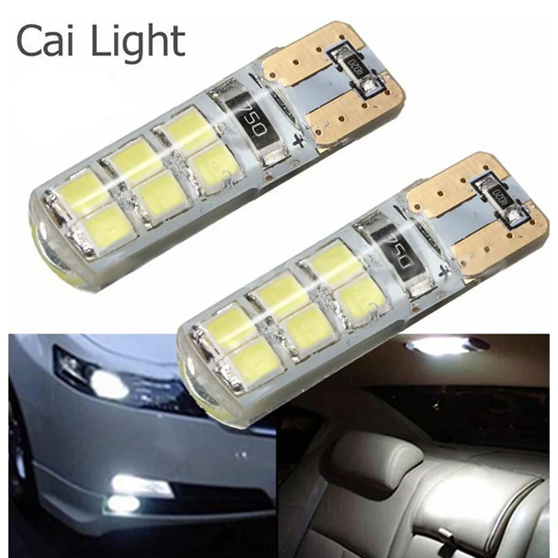 2 шт. автомобильные светодиодсветодиодный лампы Canbus 194 W5W 2835 SMD 12|Сигнальная лампа|