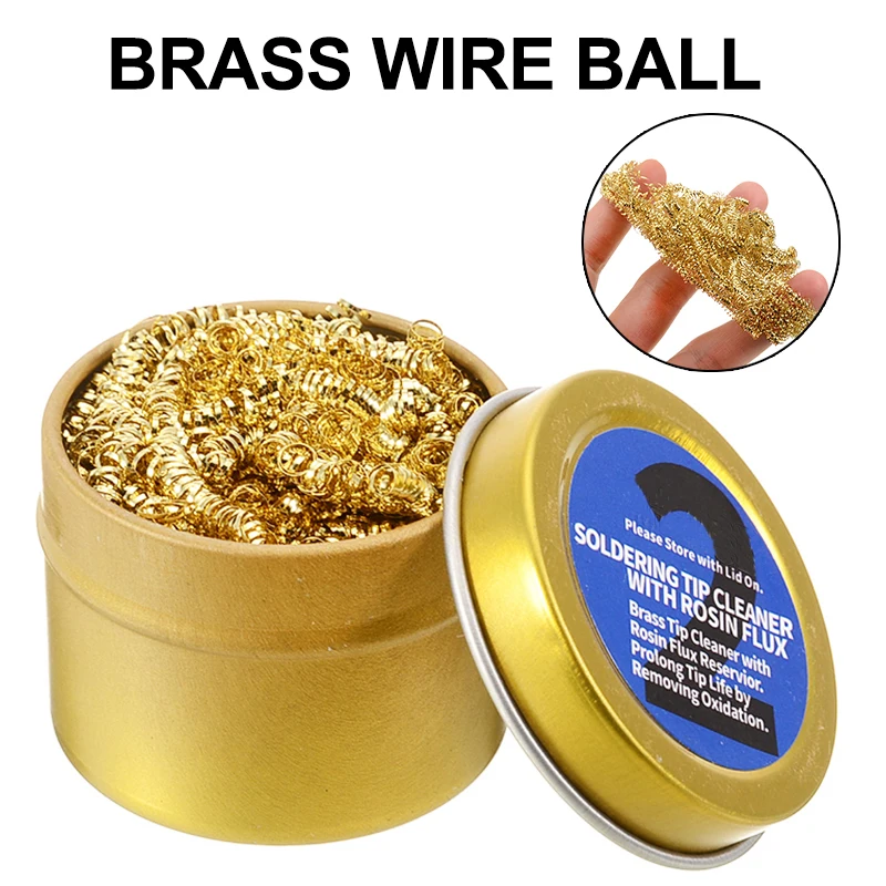 Прочный практичный чистящий шарик припой сварка паяльник инструмент для очистки