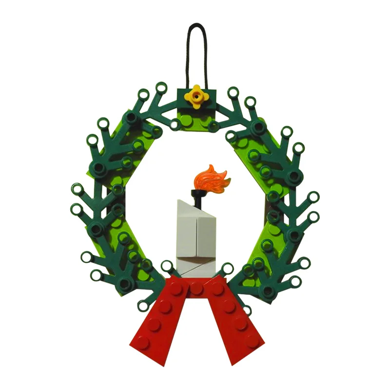 

Christmas Wreath Garland Building Blocks Xmas Gifts Kids Toys for Children Block Model