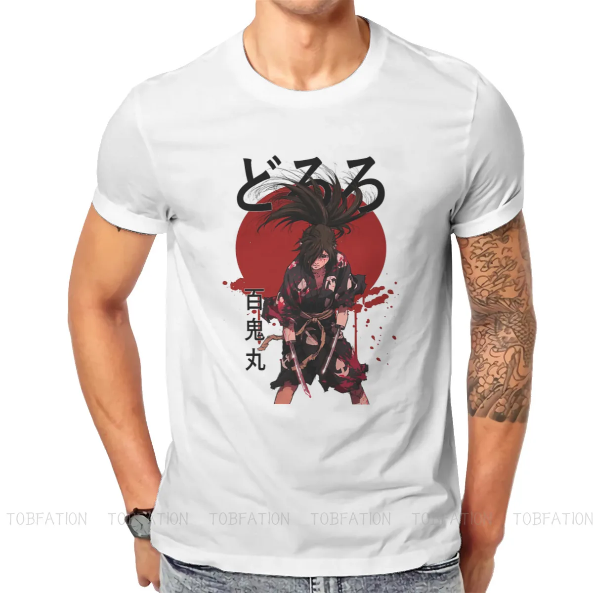 

Dororo Japanese Adventure Battle Anime Essential T Shirt Harajuku Punk High Quality Tshirt Large O-Neck Short Sleeve