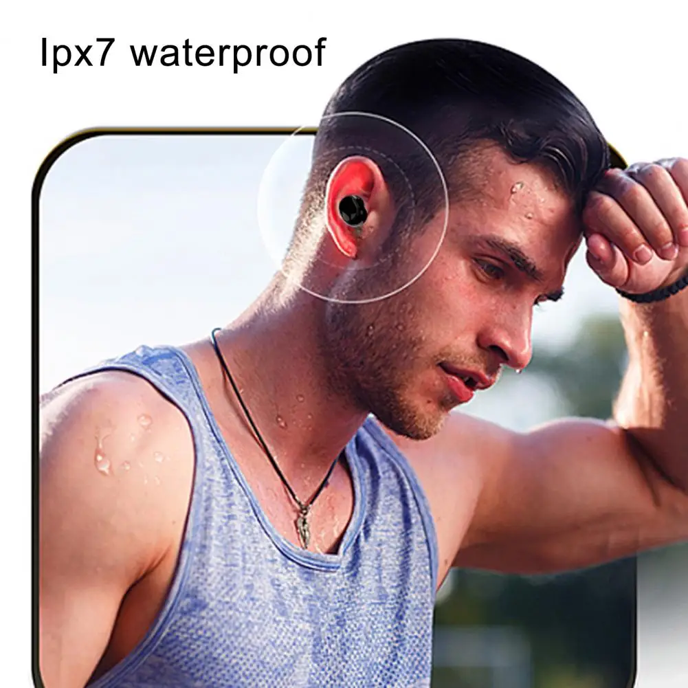 

BQC-01 TWS Wireless Bluetooth Earphones Headphones 5.1 Waterproof Headset Stereo Touch Control In-Ear Music Gaming Headphones