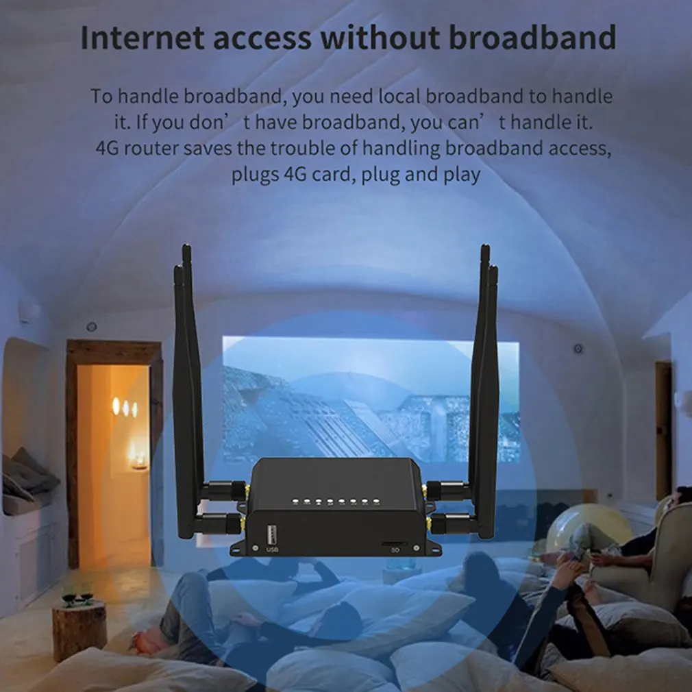 WE826-T 4g wifi router mobile wifi 4g lte router modem with sim card slot wifi repeater 2.4Ghz smart app manage