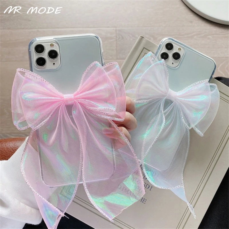 

Fashion 3D Lace Bow Cover Clear Soft Phone Case For Samsung Galaxy F62 M62 A42 A12 A32 A52 A72 5G A02s EU S21 S20 FE Plus Ultra
