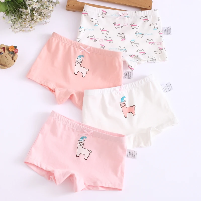 4PCS/LOT Kids Girls Cotton Panties Children Underwear Briefs 3-9Yrs CHU001-1