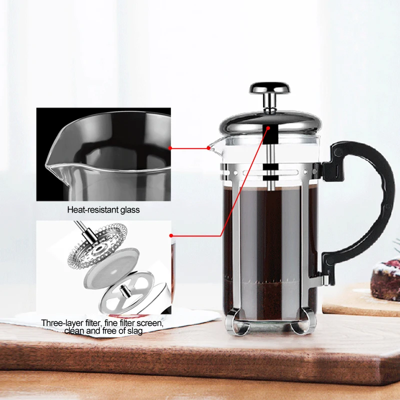 Prezzo Francese Presse Pot Set, Macinino Da Caffè, Caffè Utensili, Mano-Manovella Macinino Da Caffè, Regalo Set