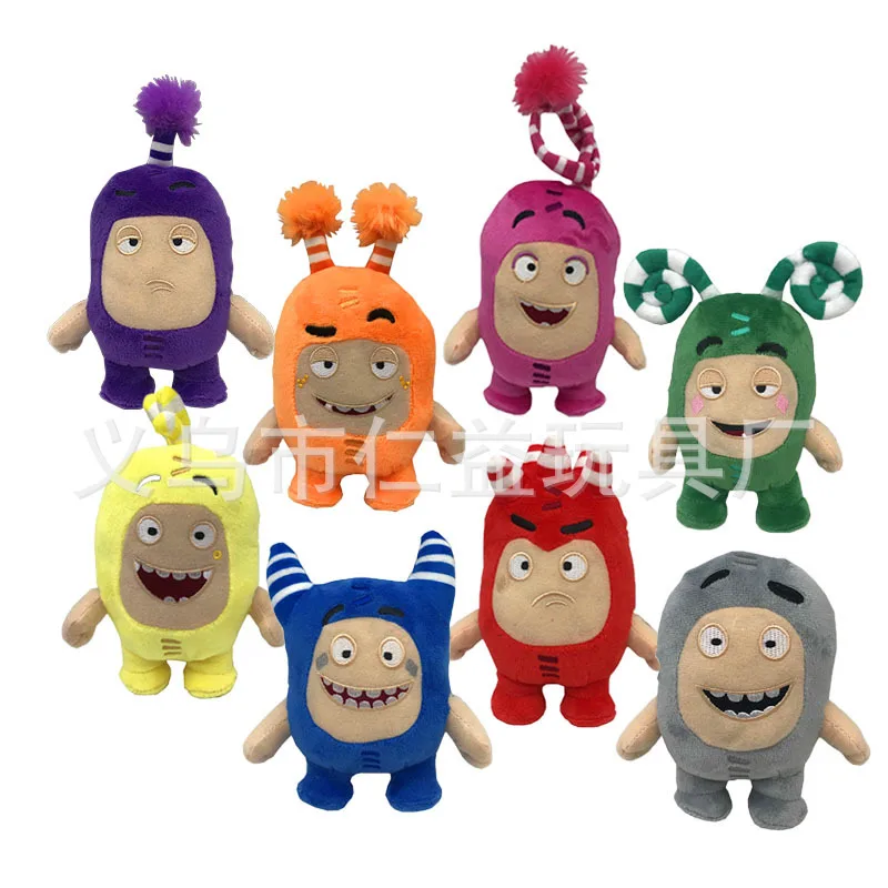 

New Hot Sale 18cm Oddbods Cartoon Plush Toys Cute Soft Fuse Pogo Bubbles Slick Zeke Jeff Plush Doll Toys For Kids Christmas Gift