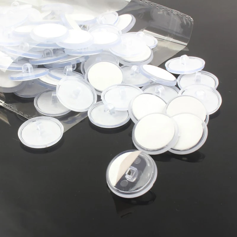 

100Pcs Ceiling Traceless Small Dish Hook Family Poster Hanging Self-adhesive Hook Family Party Ceiling Decoration Accessories