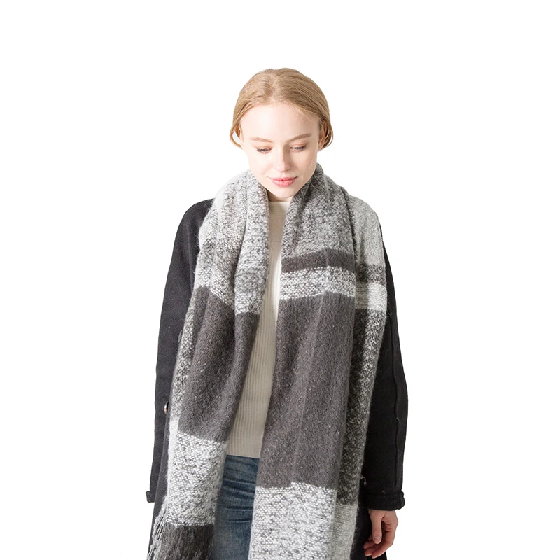 Новое поступление модный длинный шарф осень зима корейский Клетчатый новый