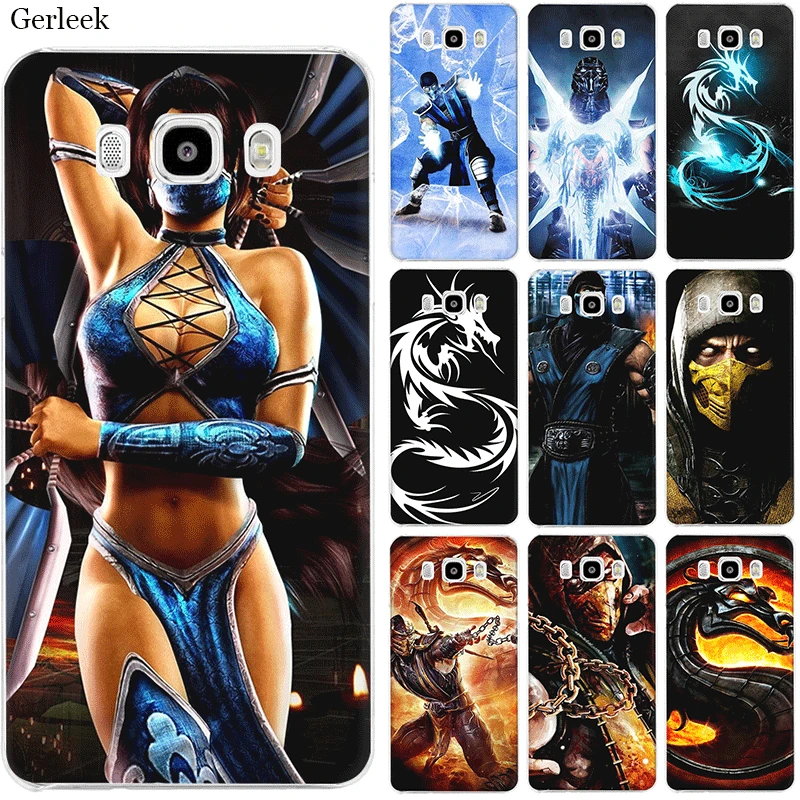 Чехол для мобильного телефона Samsung Galaxy J1 J3 J2 J6 J5 J7 жесткий чехол Scorpion Sub Zero Mortal Kombat X