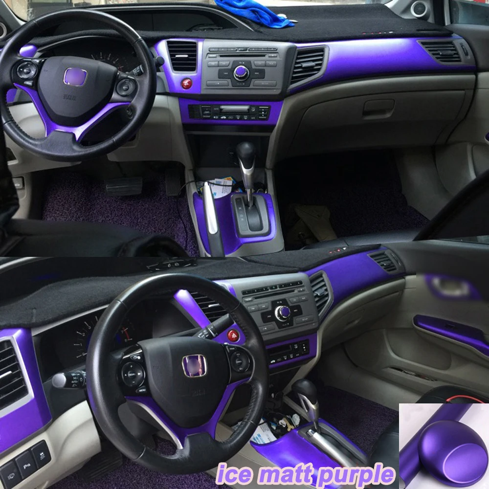 3D/5D углеродное волокно покрытие салона автомобиля консоль цветные наклейки