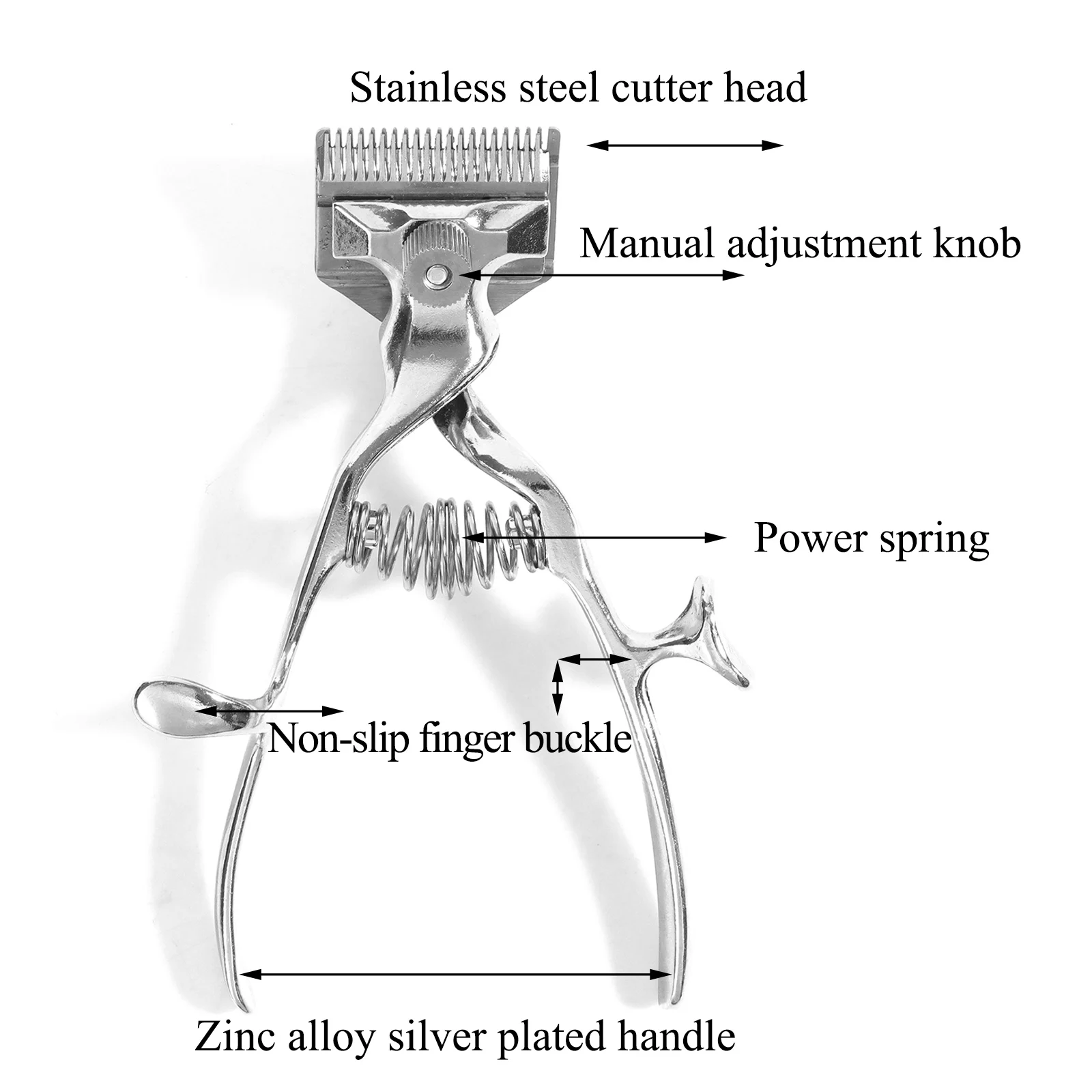 

Manual Clippers Haircut Old Fashion Hand Hair Clipper With 2 Hair Cutting Scisso