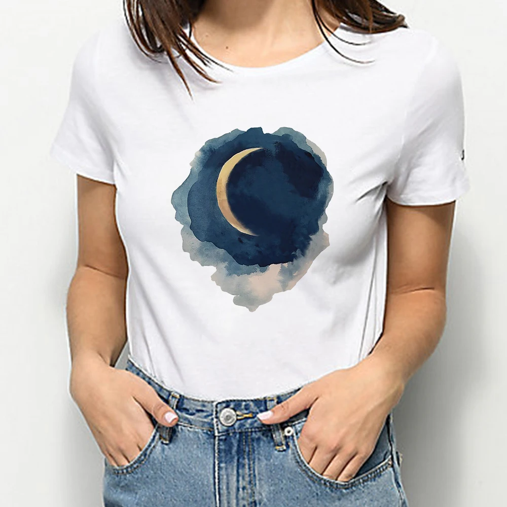 Футболка для пары I Love You To The Moon and Back Бразильская уличная летняя футболка большого