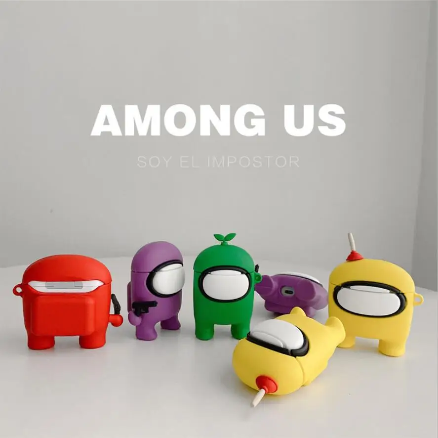 

Among US 04 Cover for Airpod Pro Earphone Case 3D Cartoon Gamer Soft Bluetooth Wireless Protect Case for Airpods 1 2 3 Pro