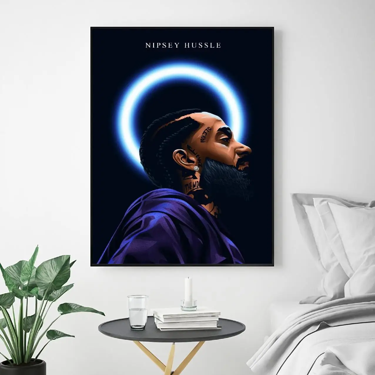 Картина на холсте Nipsey Hussle музыкальный рэппер настенные картины принты для