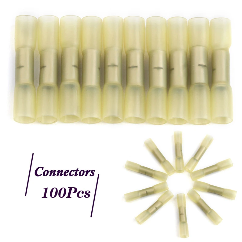 Обжимные соединители для электрических проводов термоусадочные изолированные