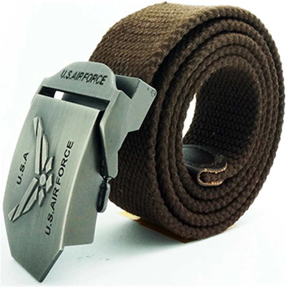 

Холщовый пояс, U. S. Air Force повседневная мужская обувь в Корейском стиле утолщающий ремень HX04455