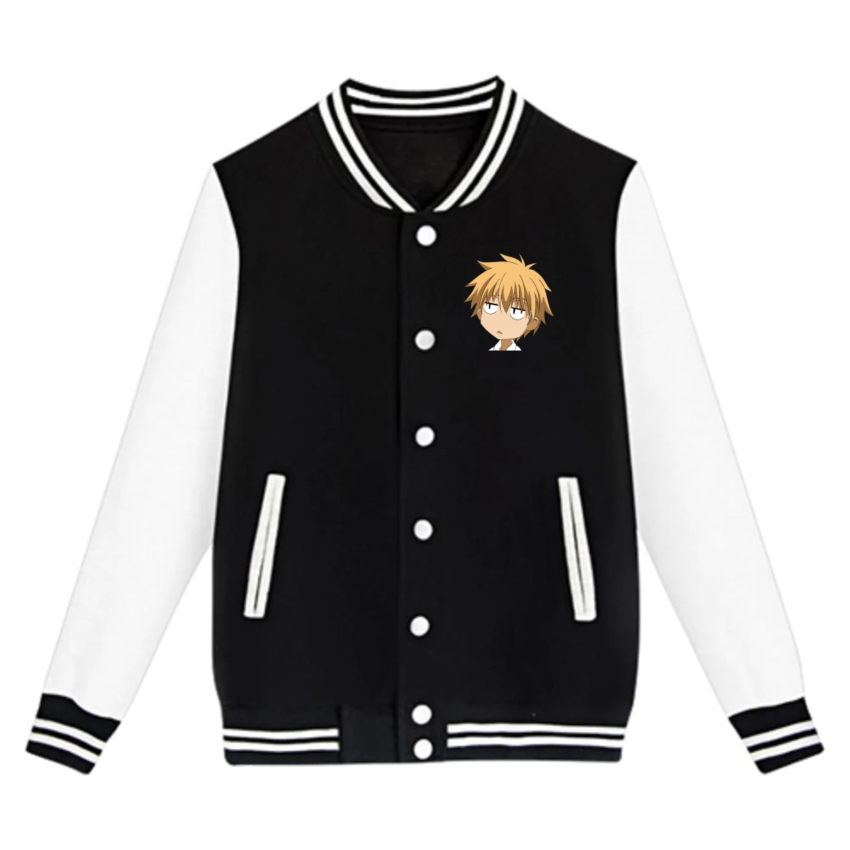 

Куртка Униформа служанки самы аниме для подростков, модная повседневная спортивная свободная бейсбольная форма, уличные куртки в стиле Хар...