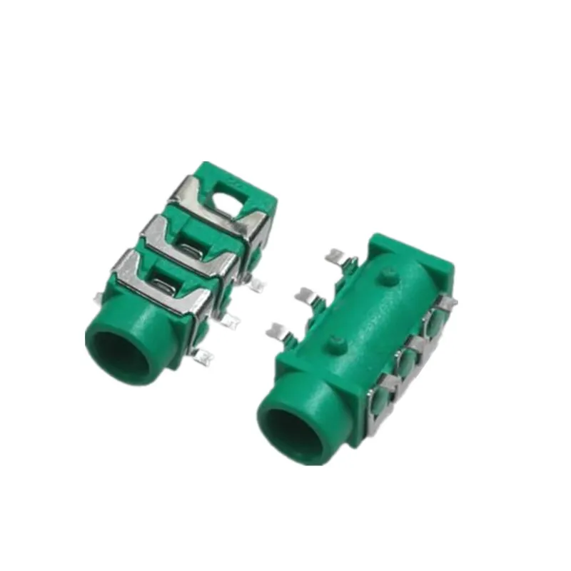 10 шт. PJ313D PJ313 3 5 мм Женский аудио разъем SMT 6 Pin для стереонаушников PJ 313D|Соединители|