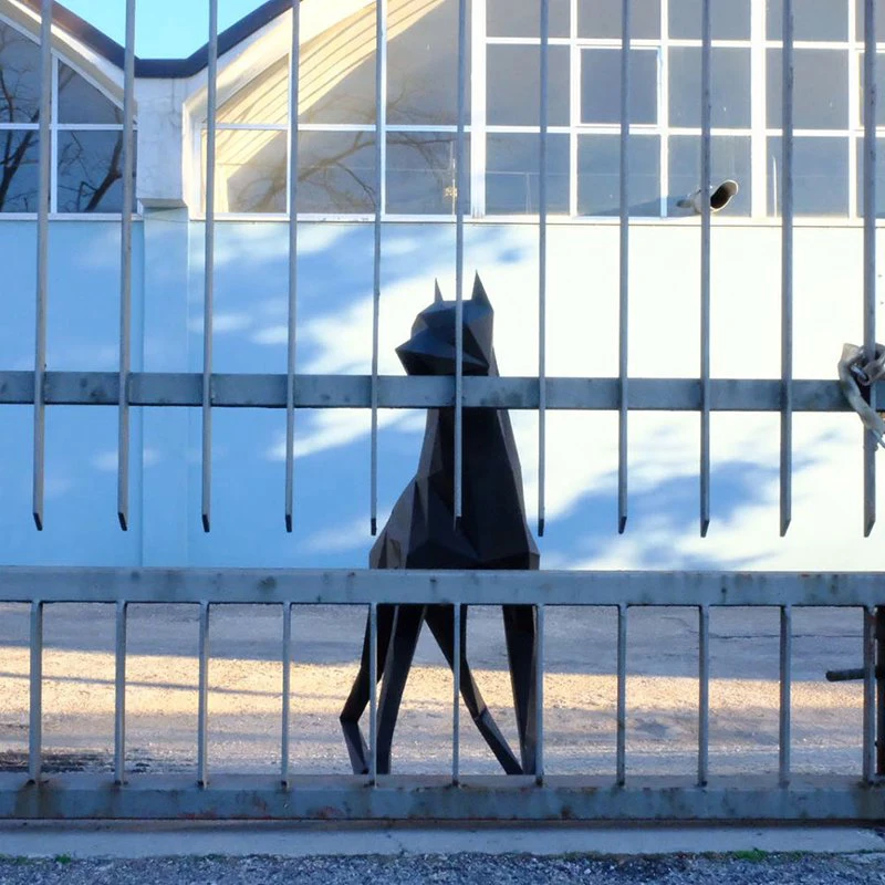 3D большой немецкий дог бумага для карт животных настенная скульптура модель