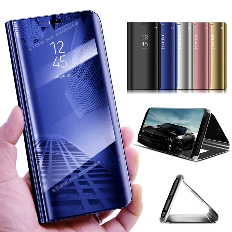 Зеркальный флип-чехол для Samsung Galaxy Note 10 Pro 9 8 S10E S10 5G S9 S8 S7 S6 Edge Plus чехол на Sansung A3 A5 A7