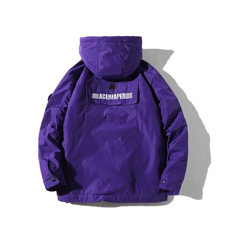 

Winter Jacket Coats Men New Casual Windbreaker Jackets Mens Parka Plus size Hip hop Warm lambswool Coats Man Streetwear