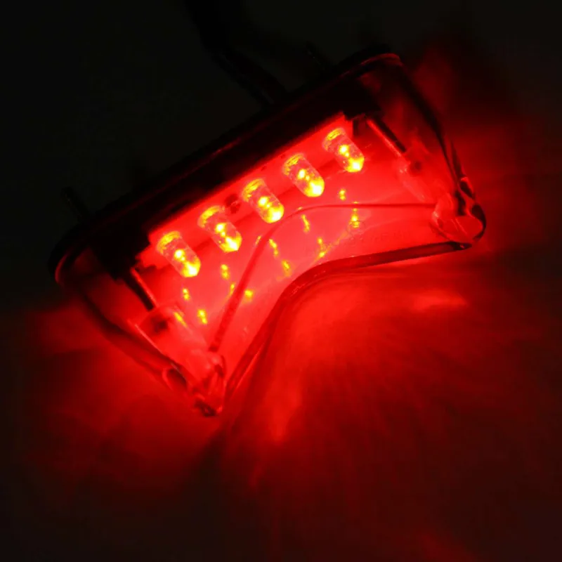 1 шт 12V Универсальный мотоцикл задний остановка хода тормозной фонарь светильник