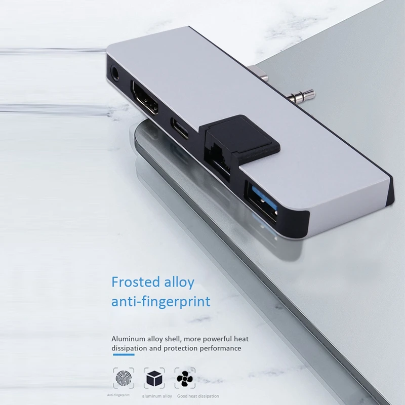 

SG02 Docking Station, Light and Portable Multifunctional Video, Data Transmission Adapter for SURFACE GO 1/2