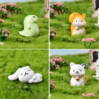 1pc creative cute animals diy mini miniature garden ornament decor pot craft dollhouse accessories