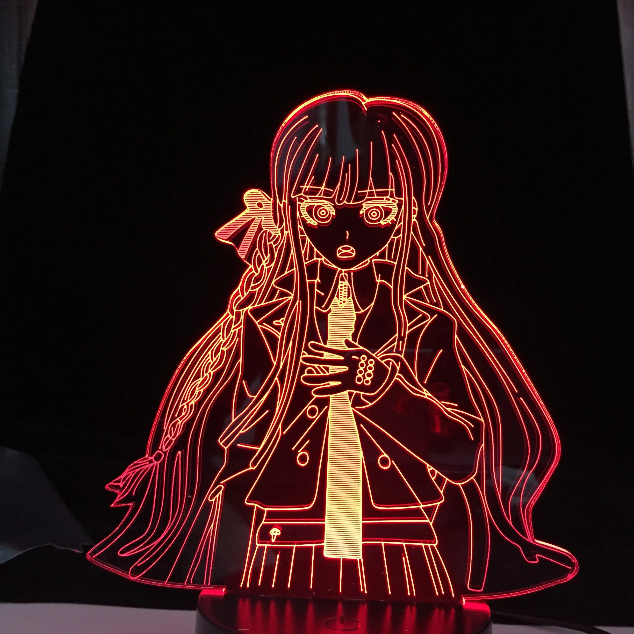 

Danganronpa Kirigiri Kyouko 3D Anime Lamp Illusion Led Colors Changing Nightlights Lampara For New Year Birthday Gift