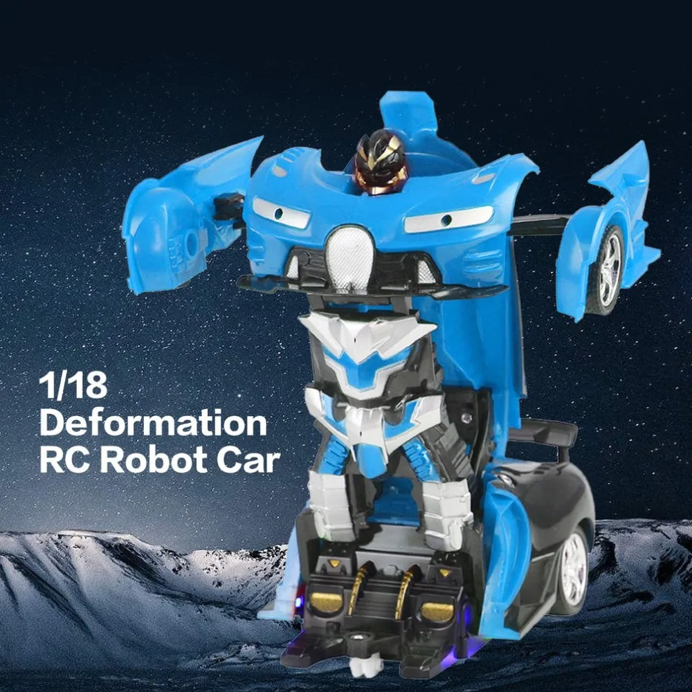 MoFun 1/18 трансформер деформированный rc автомобиль робот-трансформер игрушки со светом Demo пульт дистанционного управления модель автомобиля автомобиль для детей подарок