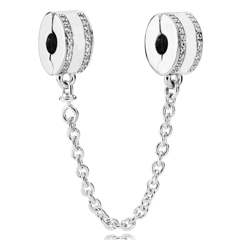 Подвеска сделай сам сверкающие дуги любви безопасная цепочка из стерлингового