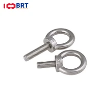 10 pcs m3 m24 national standard 304 stainless steel ring screw lengthened ring bolt anti rust ring lifting ring screw
