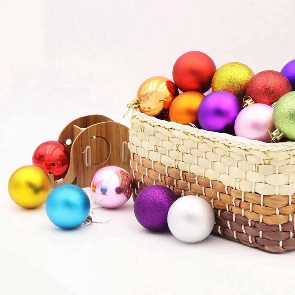

24PCS Christmas Ball Ornaments Set Shatterproof Decorations For Xmas Tree Home Decor For Anniversary Halloween Xmas Ornament