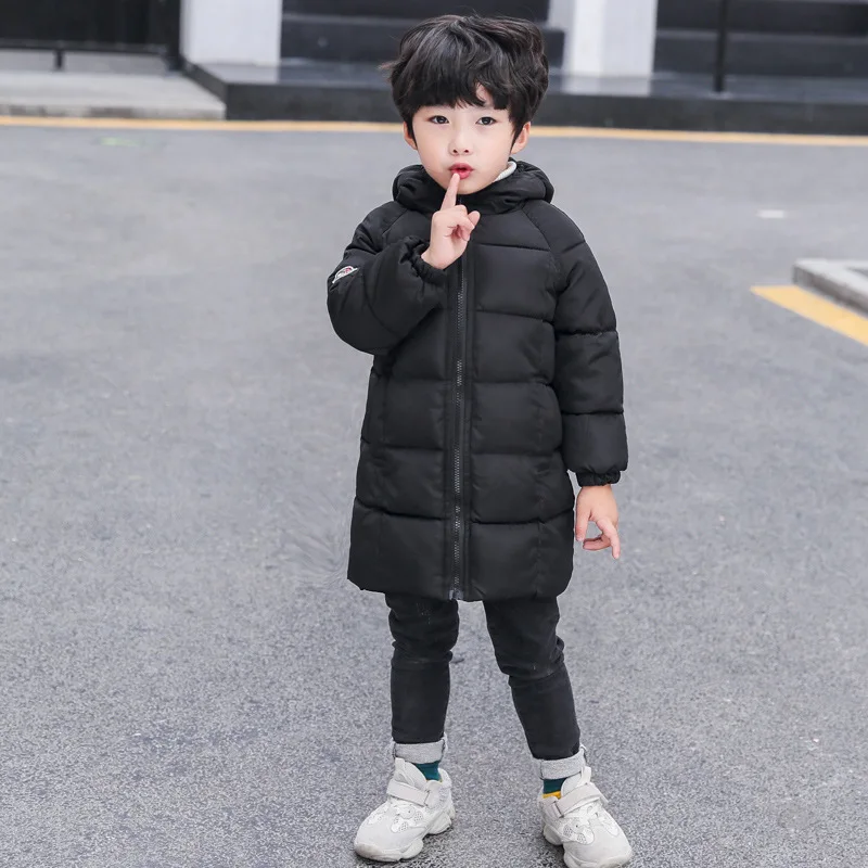 Детский хлопковый костюм Длинная зимняя детская одежда для мальчиков и девочек