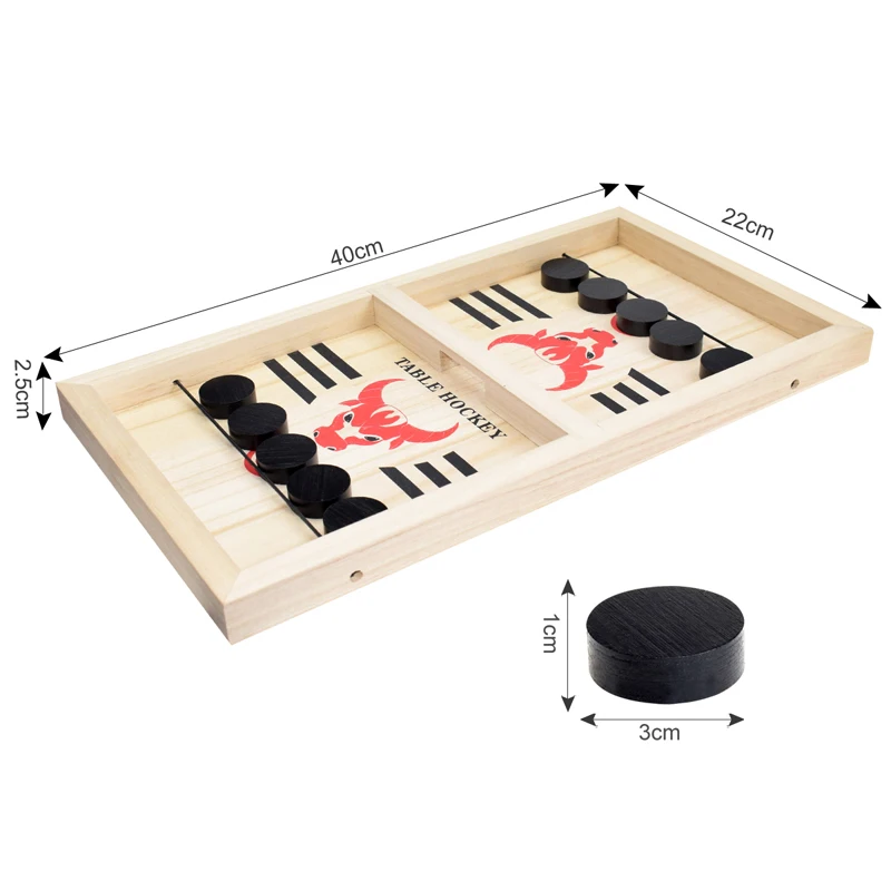 Sling Puck Game Paced Wooden Table Hockey Winner Games Interactive Chess Toys for Adult Children Desktop Indoor Ice | Игрушки и хобби