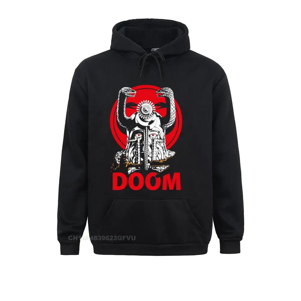 Doom Women For Men Premium Cotton Vintage Hoodie Retro Game Conan Barbarian Thulsa Snake Camiseta Harajuku Happy New Year