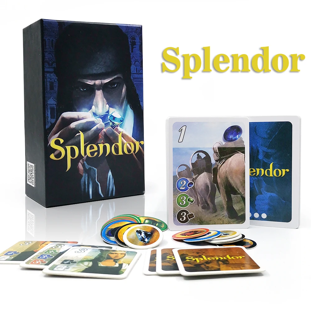 

Splendor Board Game Full English Carton Box For Investment & Financing Family Party Fun Cards Game