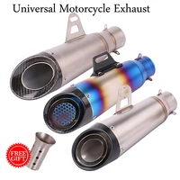 universal motorcycle exhaust pipe modified connecting 51mm escape muffler db killer for ninja 250 cb400 z750 er6n pcx125 z900