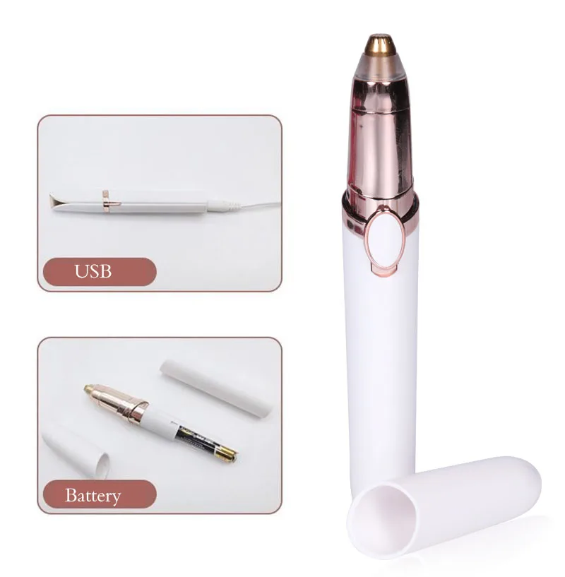 Новый Дизайн Электрический триммер для бровей безболезненный эпилятор макияжа