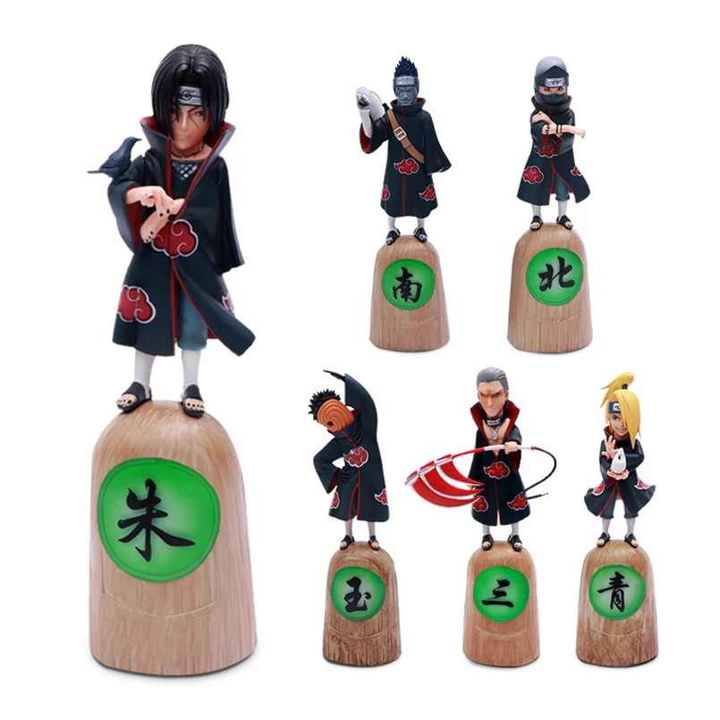 Японское аниме Наруто Deidara Uchiha Obito Itachi Hidan Hoshigaki Kisame Kakuzu ПВХ фигурка игрушки
