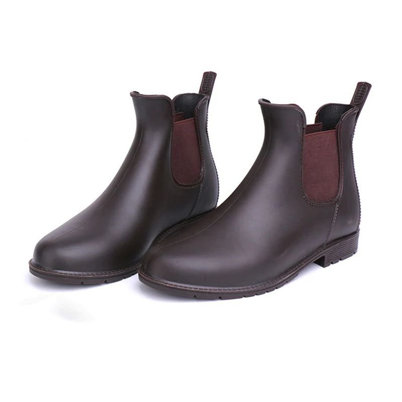 Женские ботинки из ПУ кожи с круглым носком на толстой подошве|Женские