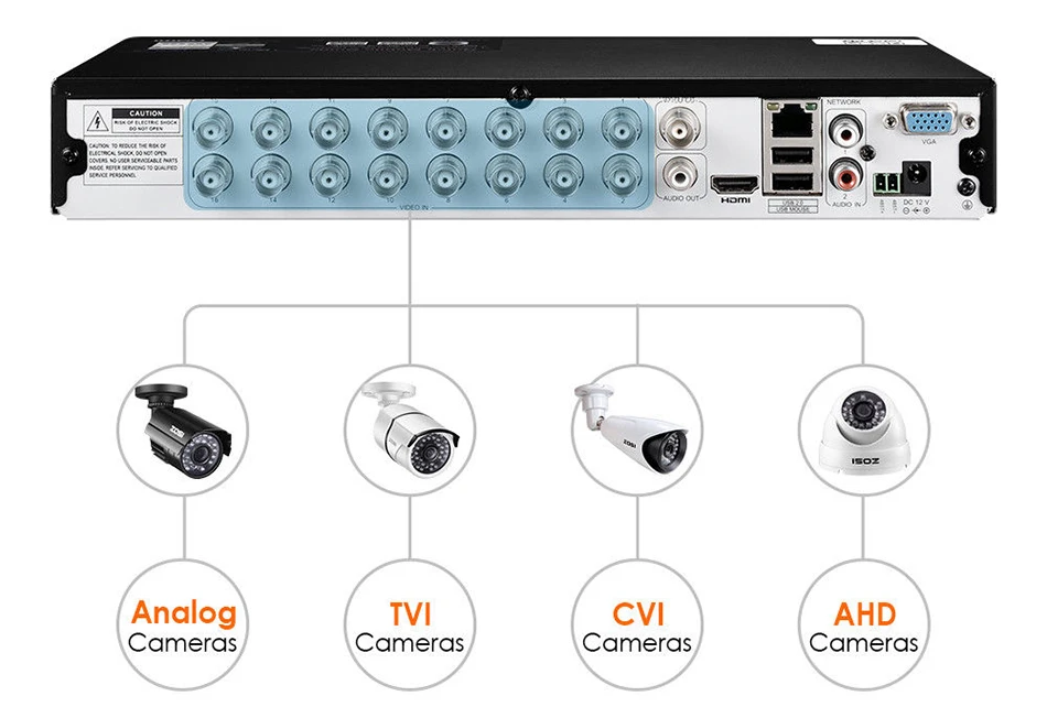 ZOSI 16CH 1080 P 2MP водонепроницаемый Indoor/Outdoor удаленного просмотра товары теле и видеонаблюдения безопасности системы с 12 цилиндрическая камера DVR комплект